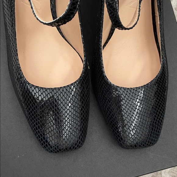 $228 msrp new in box J. Crew Maisie mary Jane in snake embossed leather 10.5 - Picture 5 of 5